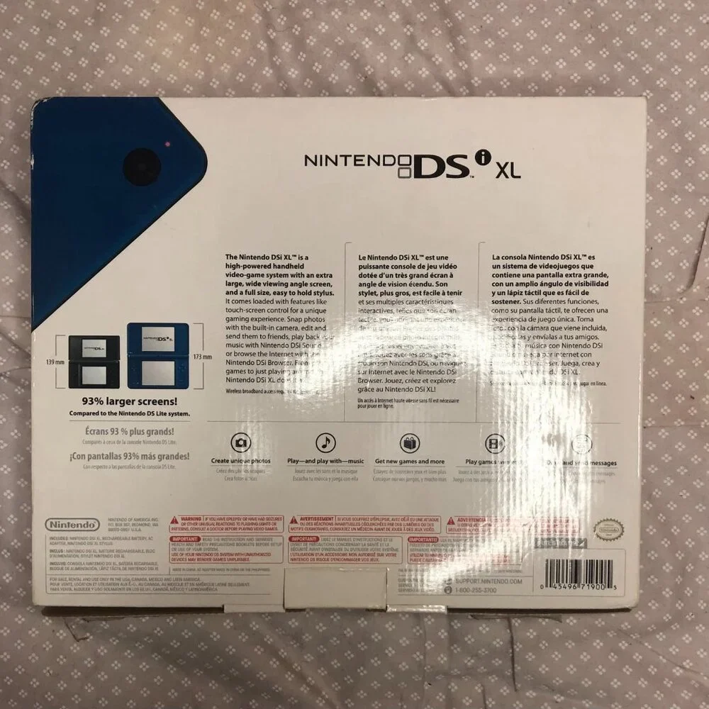Nintendo DSi XL Box with Manuals